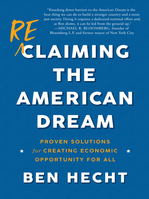 Title details for Reclaiming the American Dream by Ben Hecht - Available